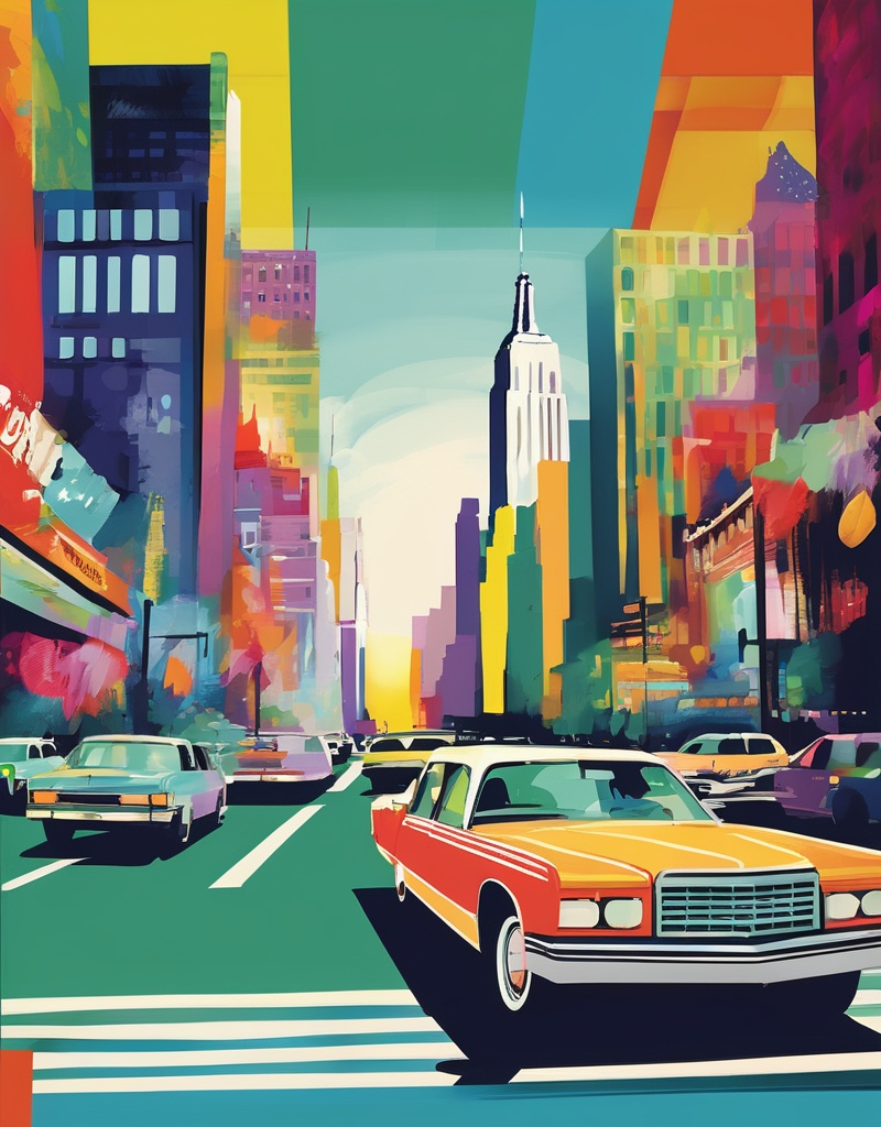 Retro city pop art — Retro Art World