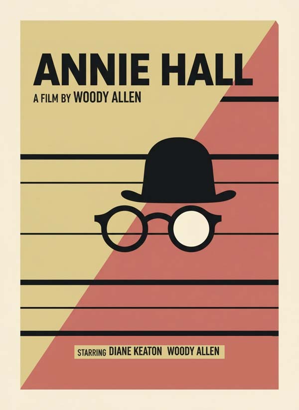 Annie Hall (1977) reimagined minimalist movie poster