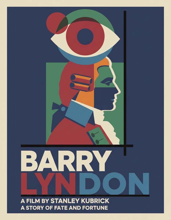 Barry Lyndon (1975) reimagined minimalist movie poster