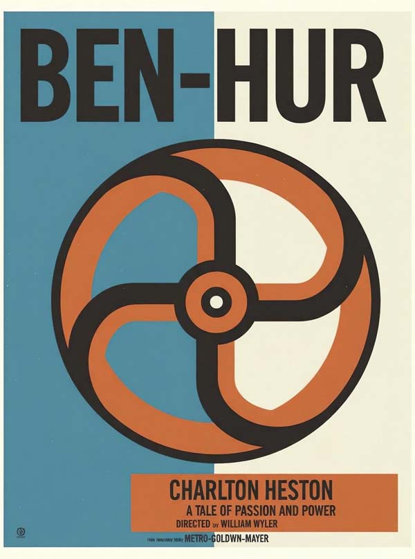 Ben-Hur (1959) reimagined minimalist movie poster