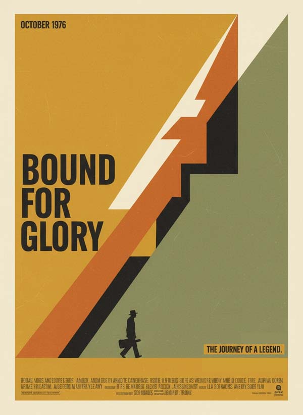 Bound for Glory (1976) reimagined minimalist movie poster