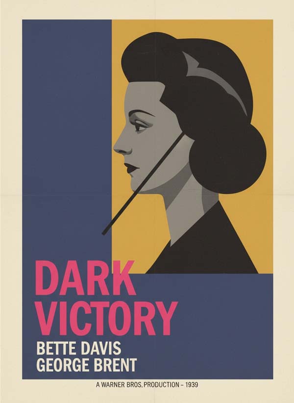 Dark Victory (1939) reimagined minimalist movie poster