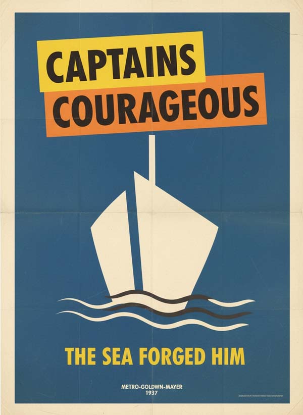 Captains Courageous (1937) reimagined minimalist movie poster