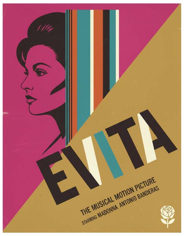 Evita (1996) reimagined minimalist movie poster