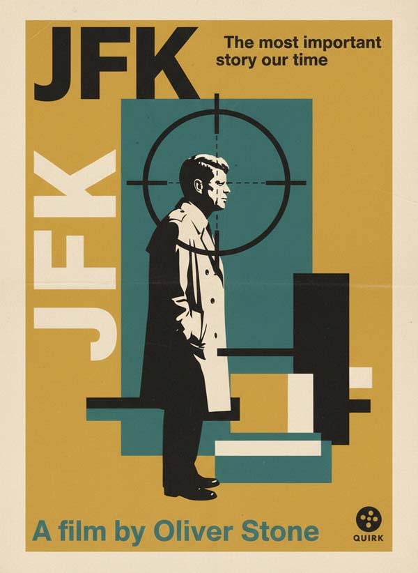 JFK (1991) reimagined minimalist movie poster