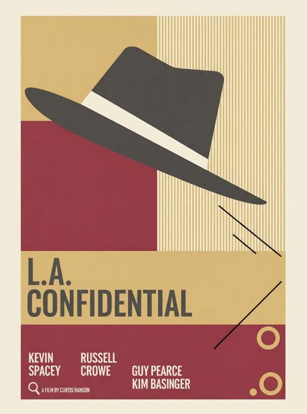 L.A. Confidential (1997) reimagined minimalist movie poster