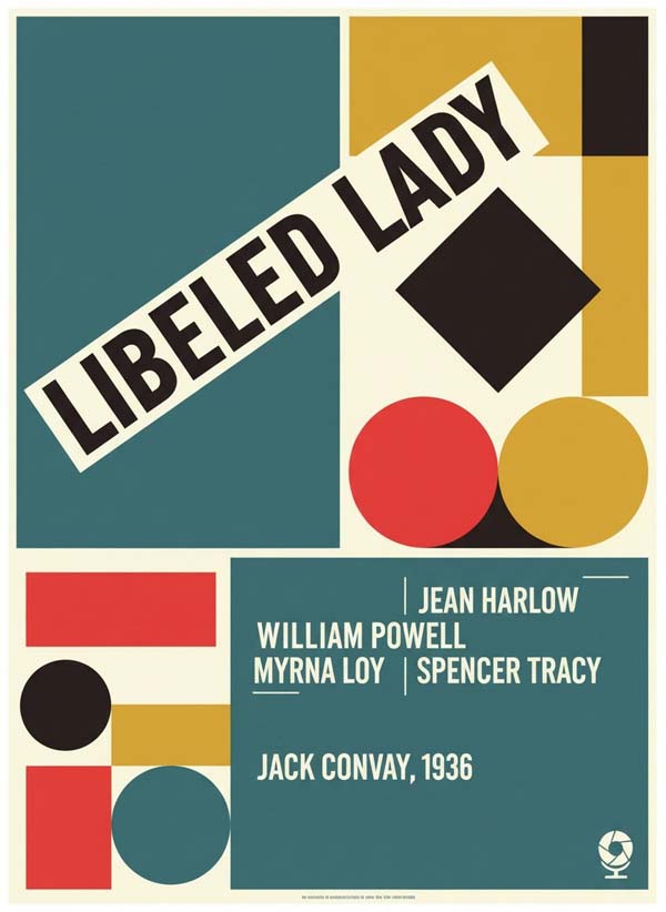 Libeled Lady (1936) reimagined minimalist movie poster