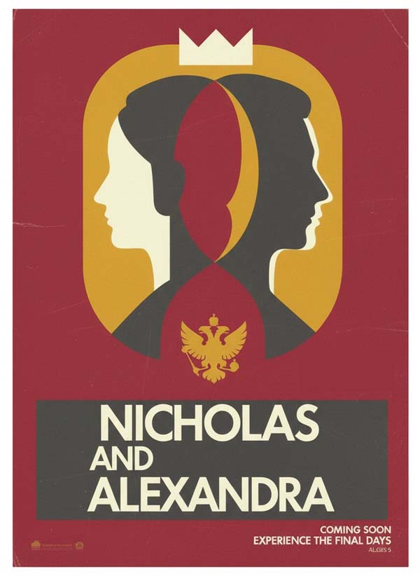 Nicholas and Alexandra (1971) reimagined minimalist movie poster
