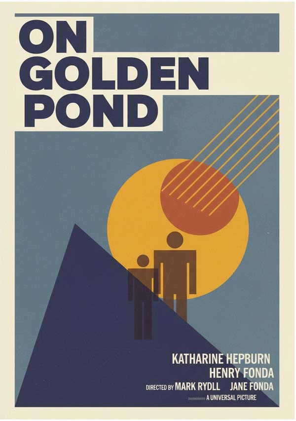 On Golden Pond (1981) reimagined minimalist movie poster