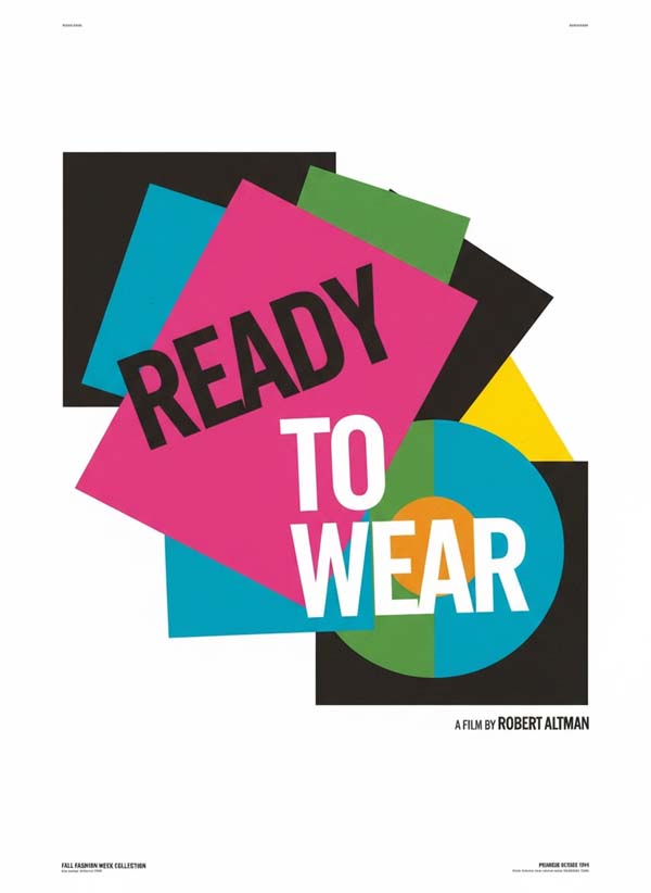 Ready to Wear (1994) reimagined minimalist movie poster