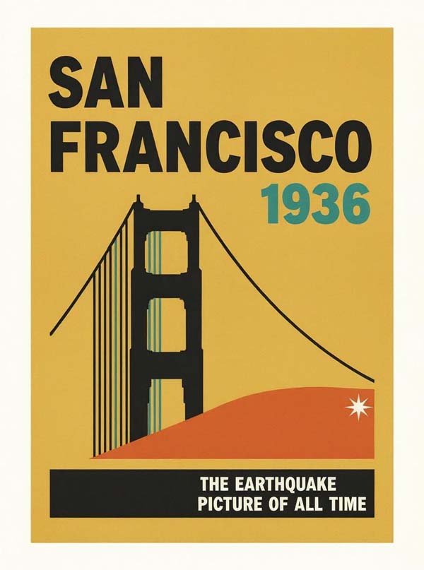 San Francisco (1936) reimagined minimalist movie poster
