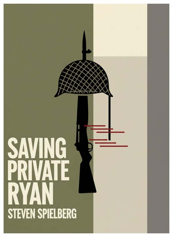 Saving Private Ryan (1998) reimagined minimalist movie poster