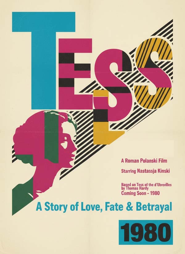 Tess (1979) reimagined minimalist movie poster