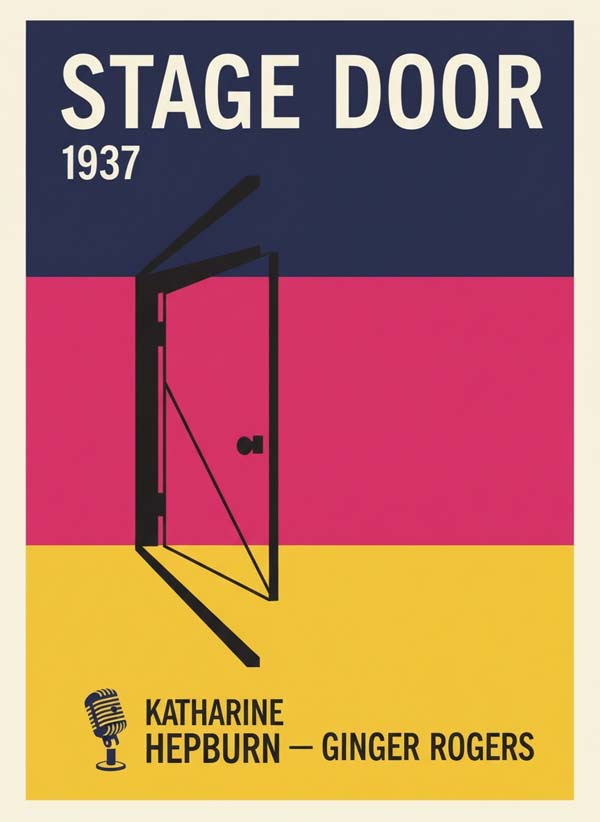 Stage Door (1937) reimagined minimalist movie poster