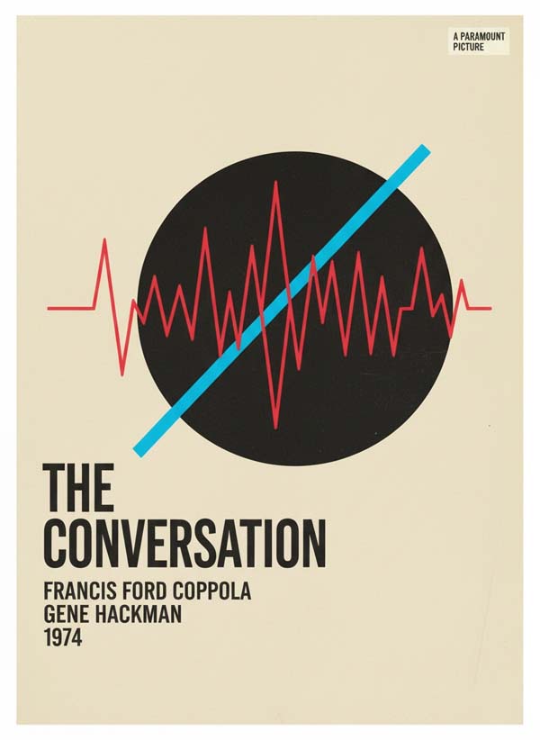 The Conversation (1974) reimagined minimalist movie poster