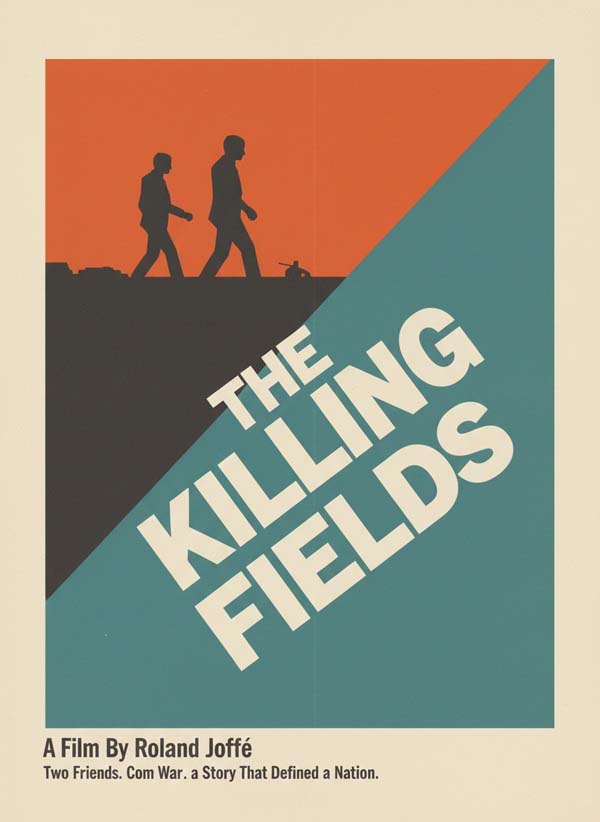The Killing Fields (1984) reimagined minimalist movie poster