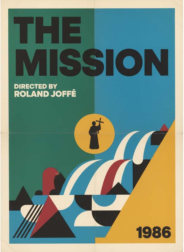 The Mission (1986) reimagined minimalist movie poster