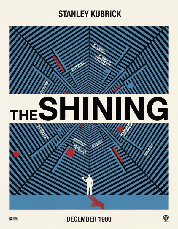 The Shining (1980) reimagined minimalist movie poster