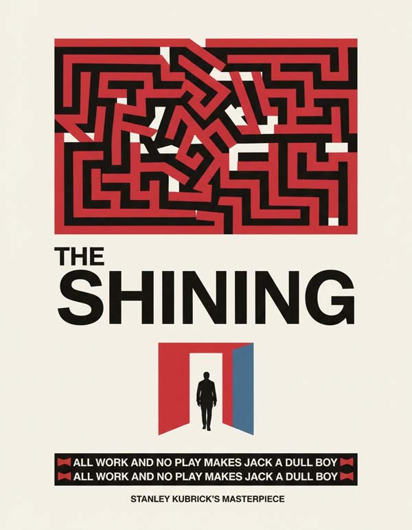 The Shining (1980) reimagined minimalist movie poster