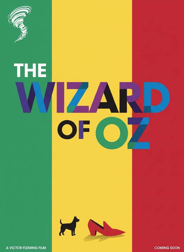 The Wizard of Oz (1939) reimagined minimalist movie poster