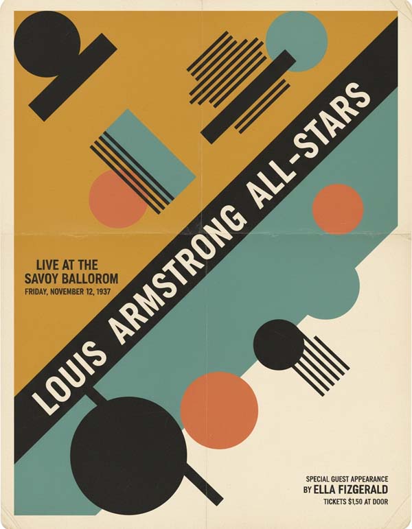 Louis Armstrong reimagined jazz musician portrait