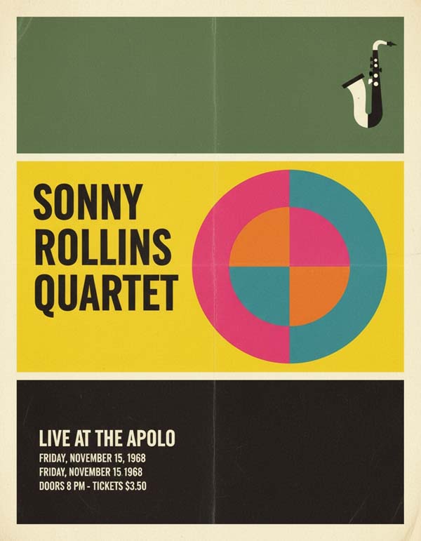 Sonny Rollins reimagined jazz musician portrait