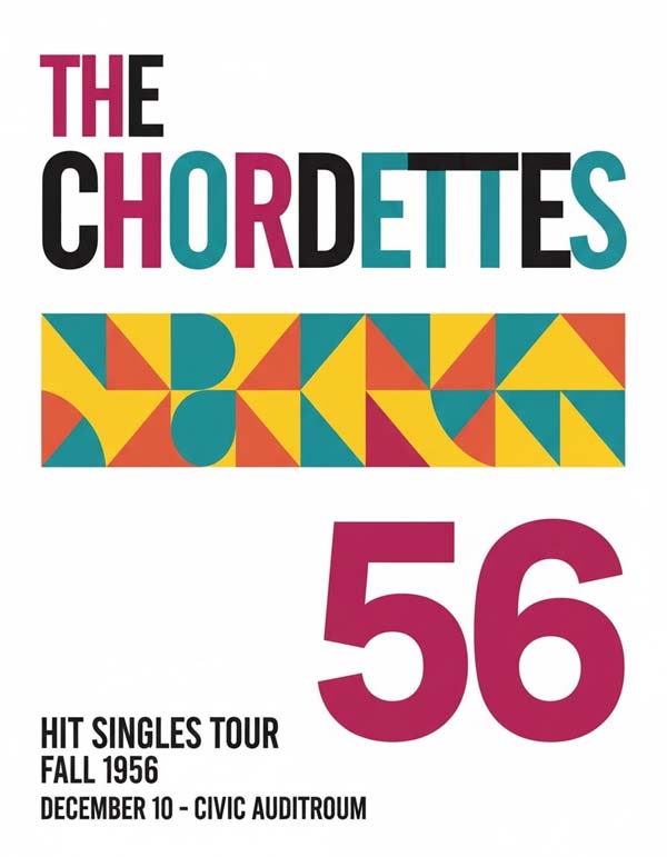 The Chordettes reimagined popular music group portrait