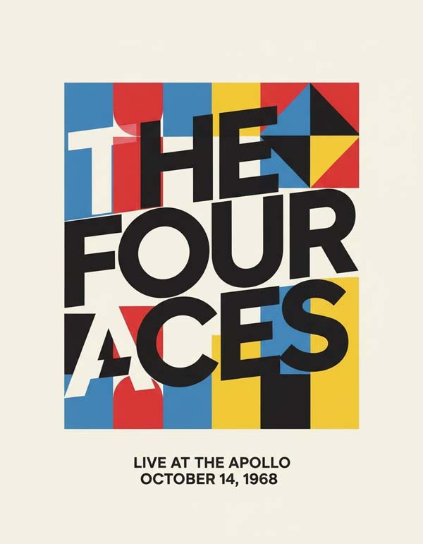 The Four Aces reimagined popular music group portrait