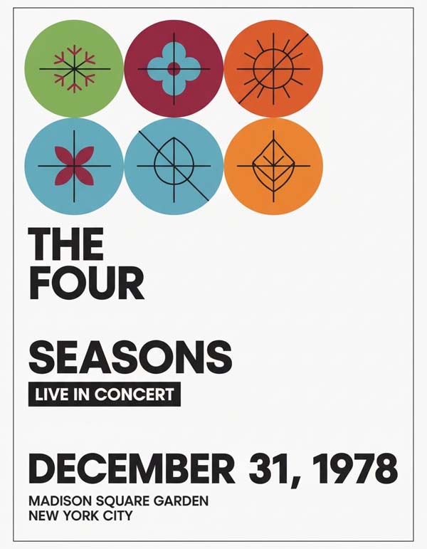 The Four Seasons reimagined popular music group portrait