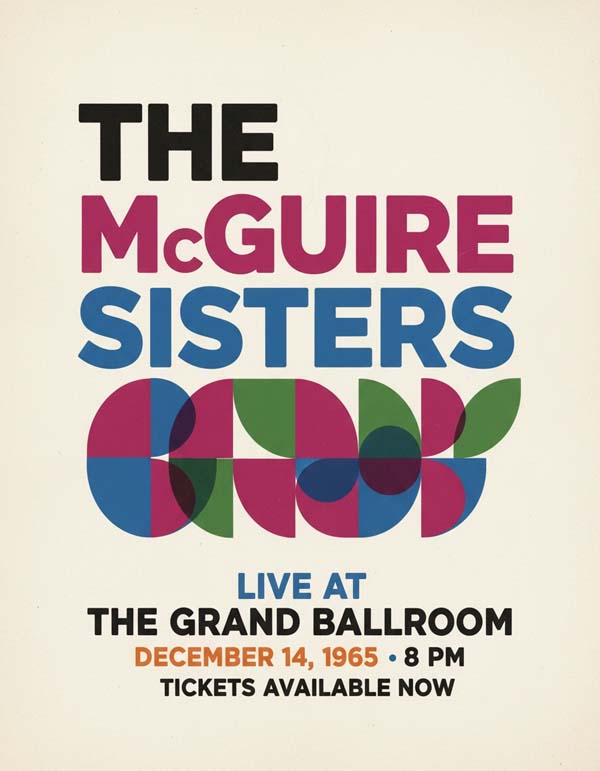 The McGuire Sisters reimagined popular music group portrait