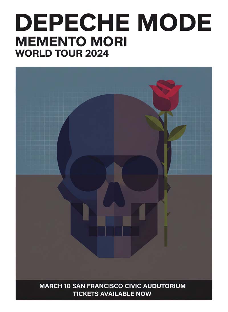 Depeche Mode reimagined rock musician portrait