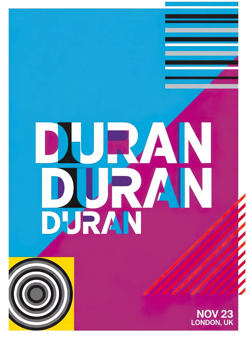 Duran Duran reimagined rock musician portrait