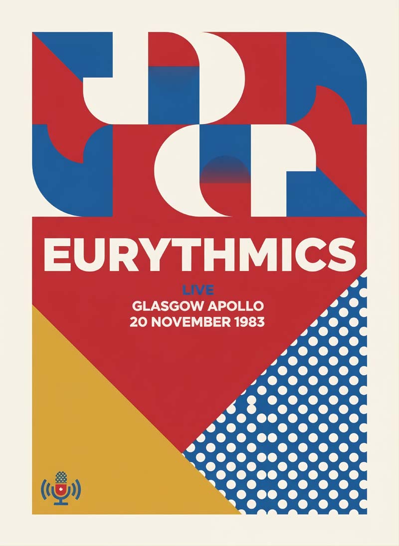 Eurythmics reimagined rock musician portrait