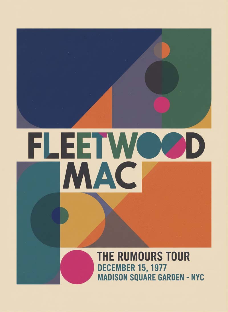 Fleetwood Mac reimagined rock musician portrait
