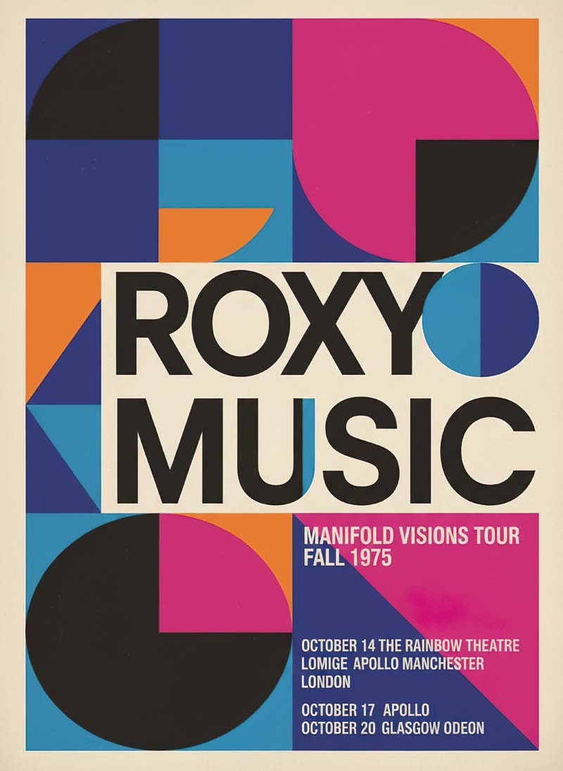 Roxy Music reimagined rock musician portrait