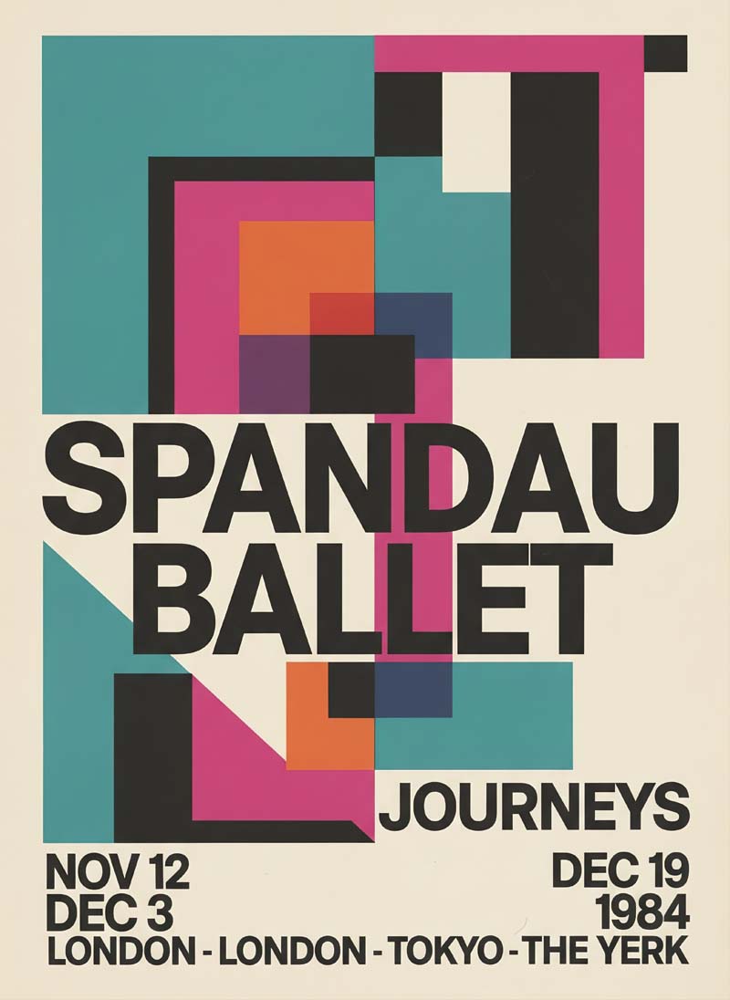 Spandau Ballet reimagined rock musician portrait