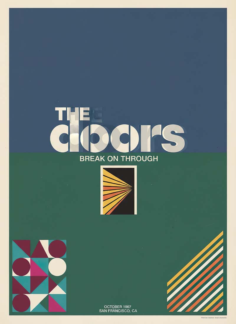 The Doors reimagined rock musician portrait