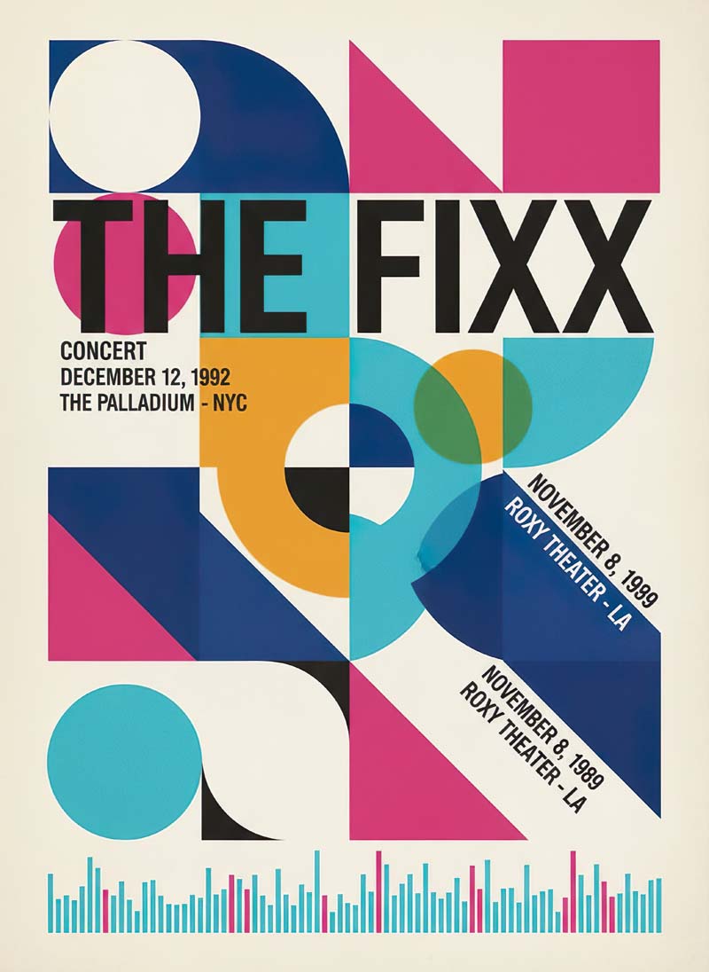 The Fixx reimagined rock musician portrait