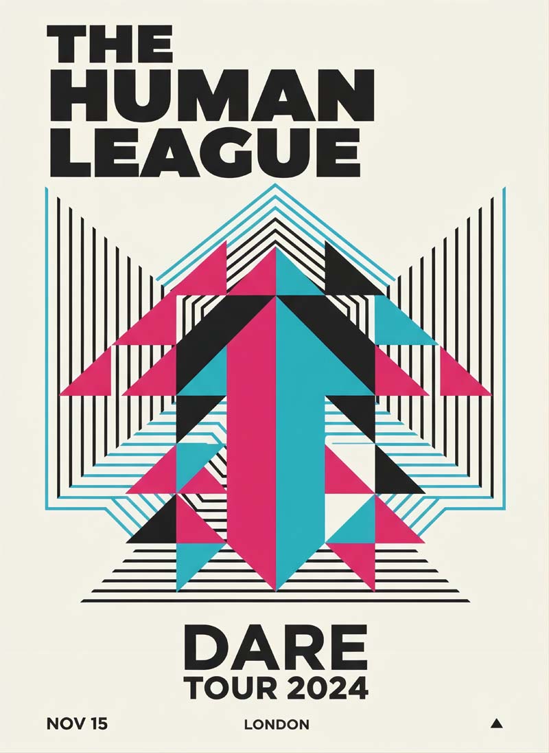 The Human League reimagined rock musician portrait