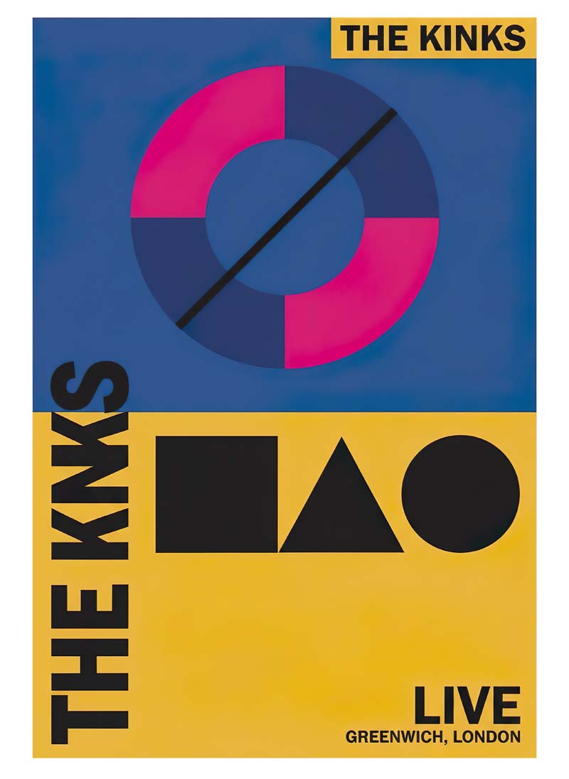 The Kinks reimagined rock musician portrait