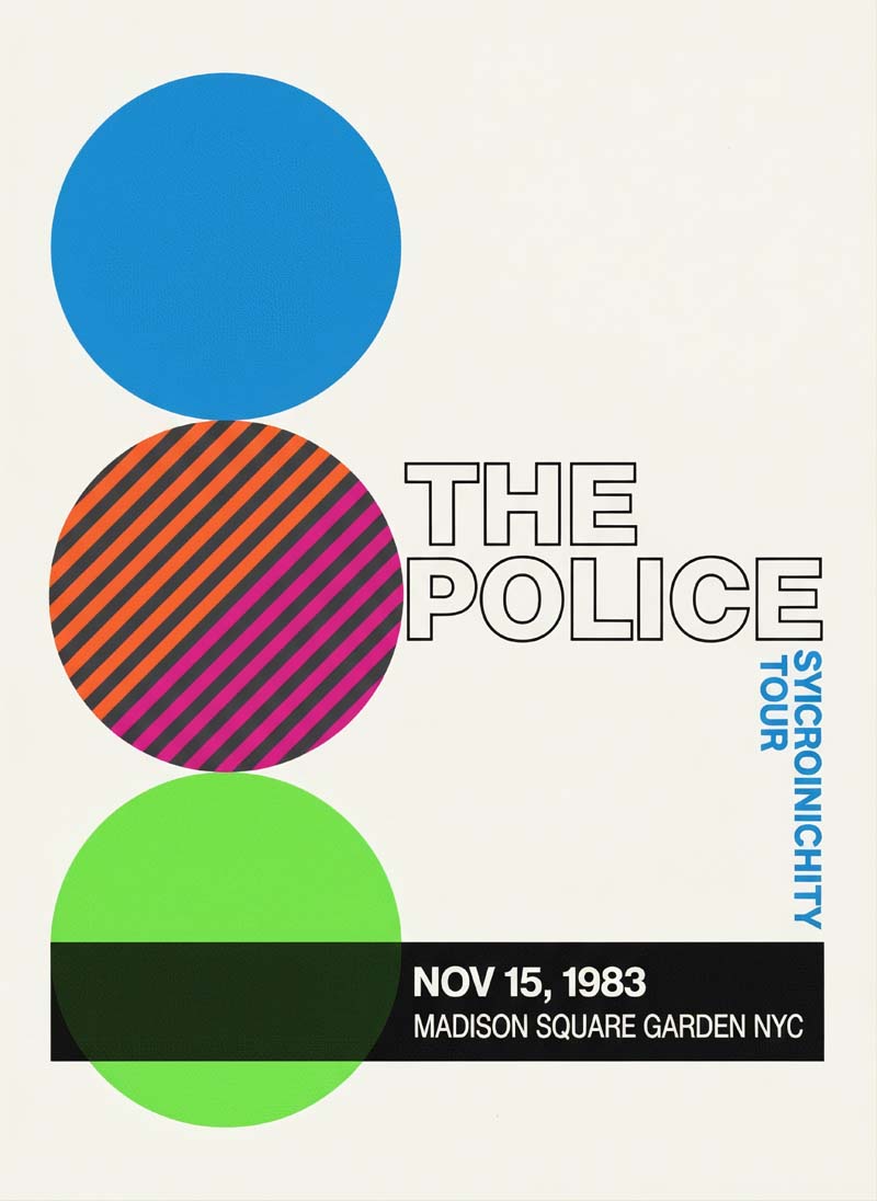 The Police reimagined rock musician portrait