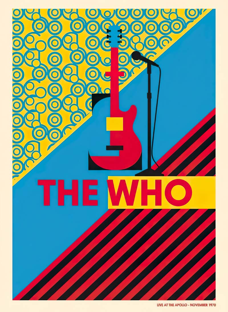 The Who reimagined rock musician portrait