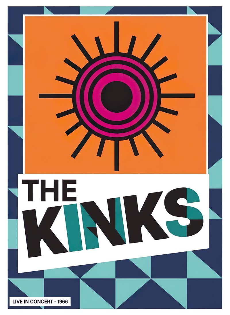 The Kinks reimagined rock musician portrait