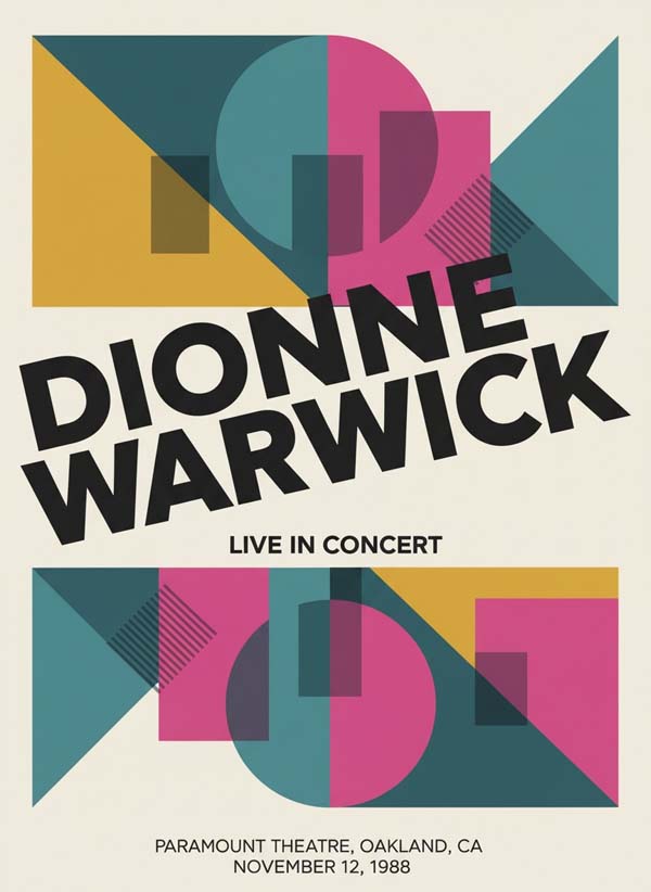Dionne Warwick reimagined singer portrait