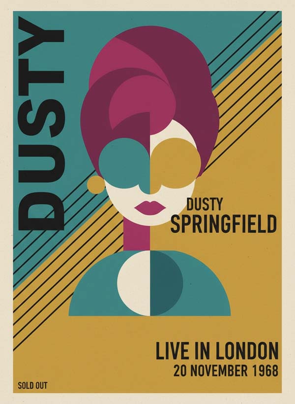 Dusty Springfield reimagined singer portrait