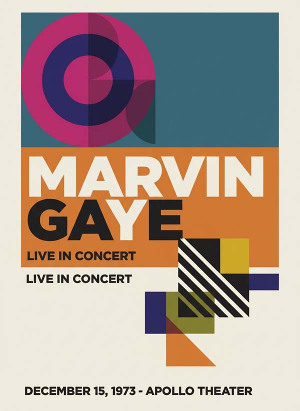 Marvin Gaye reimagined singer portrait