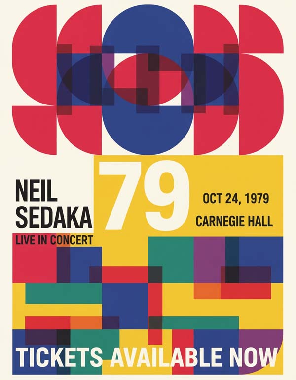 Neil Sedaka reimagined singer portrait