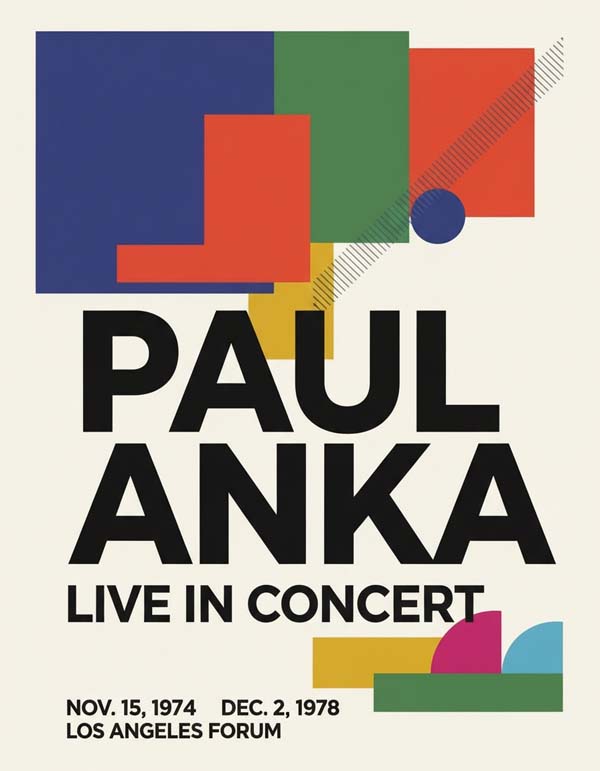 Paul Anka reimagined singer portrait