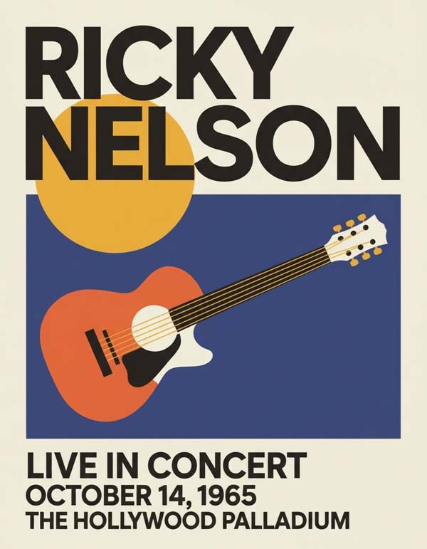 Ricky Nelson reimagined singer portrait