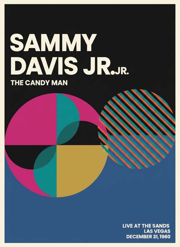 Sammy Davis Jr. reimagined singer portrait